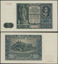 50 złotych 1.08.1941, seria E, numeracja 0114563