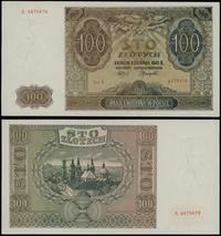 100 złotych 1.08.1941, seria A, numeracja 447547