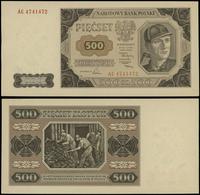 500 złotych 1.07.1948, seria AC, numeracja 47414