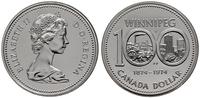 1 dolar 1974, 100-lecie Winnipeg, srebro próby 5