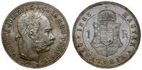 1 forint 1888 KB, Kremnica, piękny, patyna, Her.