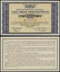 bon na 20 złotych 1.06.1939, numeracja 1078529, 