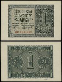 1 złoty 1.08.1941, seria BD, numeracja 4041908, 