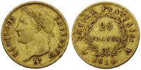 20 franków 1814/A, złoto 6.41 g