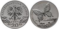 20 złotych 2001, Warszawa, Paź Królowej, srebro,