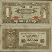 50.000 marek polskich 10.10.1922, seria W 650175