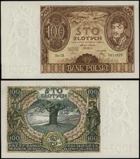 100 złotych 9.11.1934, seria CB 7611025, małe za