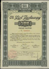 Polska, 5 % list zastawny na 500 złotych, 15.12.1936