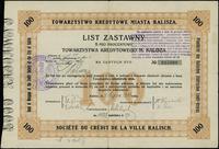 8 % list zastawny na 100 złotych 1.07.1928, nume