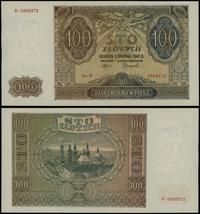 100 złotych 1.08.1941, seria D 0898372, delikatn
