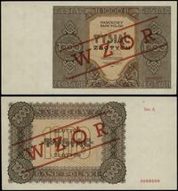 1.000 złotych 1945, seria A 0000000, po obu stro