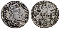 trojak 1598, Olkusz, duża głowa króla z długą br