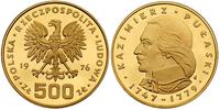 500 złotych 1976, Pułaski, złoto 29.89 g