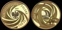 200 złotych 2001, Nowe Millenium, złoto 15.39 g