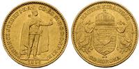 20 koron 1896, złoto 6.76 g