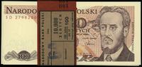 paczka banknotów 100 x 100 złotych 1.06.1986, se
