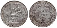 50 centów 1936, Paryż, srebro próby 900 13.40 g,