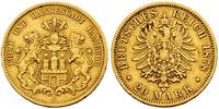 20 marek 1878, złoto 7.90 g