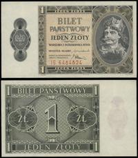 1 złoty 1.10.1938, seria IG 6484824, Lucow 719 (