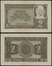 2 złote 1.08.1941, seria AA 5540004, Lucow 810 (