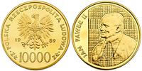 10.000 złotych 1988, Jan Paweł II, 31.17 g, Parc