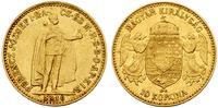 10 koron 1910, złoto 3.39 g