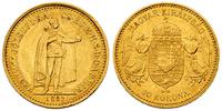 10 koron 1892, złoto 3.38 g