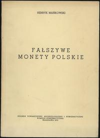 wydawnictwa polskie, Henryk Mańkowski - Fałszywe monety polskie, Warszawa 1973
