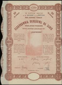 Polska, 10 akcji po 1.000 marek polskich  = 10.000 marek polskich, 1923