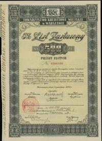 5 % list zastawny na 500 złotych 15.12.1936, War
