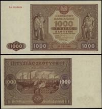 1.000 złotych 15.01.1946, seria AA 7353486, mini