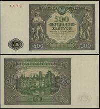500 złotych 15.01.1946, seria I 9778307, pięknie