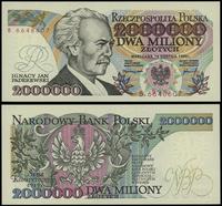 2.000.000 złotych 14.08.1992, seria B, numeracja