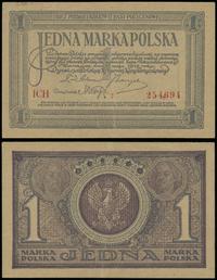 1 marka polska 17.05.1919, seria ICH 254694, zła