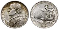 5 lirów 1936, Rzym, srebro, patyna, pięknie zach