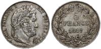 5 franków 1847 A, Paryż, stara patyna, Gadoury 6