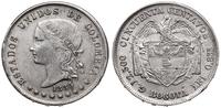 50 centavos 1885, Bogota, srebro próby '835', 12