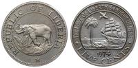 Liberia, zestaw 6 monet, roczniki 1973 i 1974