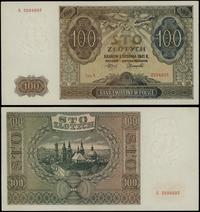100 złotych 1.08.1941, seria A, numeracja 259489