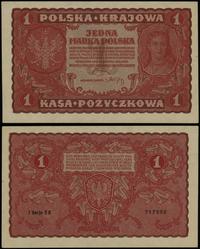 1 marka polska 23.08.1919, seria I-CK, numeracja