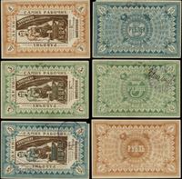 zestaw: 1, 3 i 5 rubli bez daty (1918), 3 i 5 ru