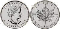 5 dolarów 2007, Liść Klonowy, 1 uncja srebra '99