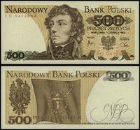 500 złotych 1.06.1982, seria ED, numeracja 04126