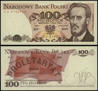 100 złotych 17.05.1976, seria CU, numeracja 5192
