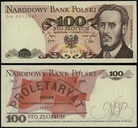 100 złotych 1.06.1979, seria GH, numeracja 03128