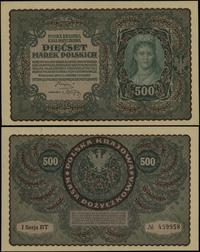 500 marek 23.08.1919, seria I-BT, numeracja 4599