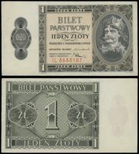 1 złoty 1.10.1938, seria IL, numeracja 8688187, 