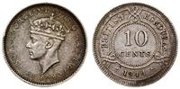 10 centów 1944, Londyn, srebro próby 925, 2.35 g