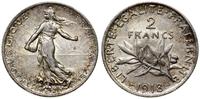 2 franki 1918, Paryż, srebro próby "835" 10.03 g