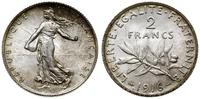 2 franki 1916, Paryż, srebro próby 835, 9.99 g, 